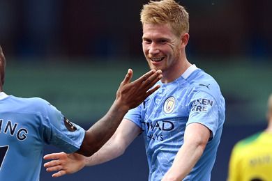 Manchester City : record d'Henry gal, De Bruyne termine la saison en beaut