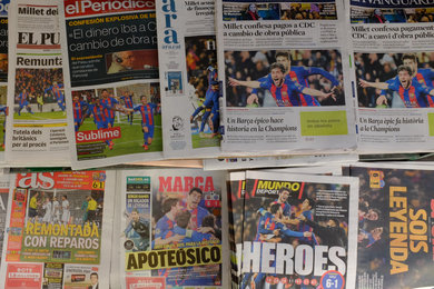 Bara-PSG : la presse espagnole fte ses hros et ses lgendes, l'Italie et l'Angleterre bahies !