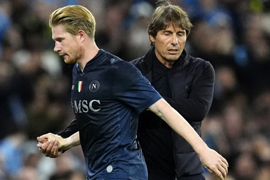Naples : De Bruyne - Conte, les premires tensions...