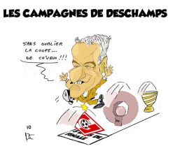 Dessin : Les campagnes de Deschamps