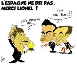 DESSIN : L'Espagne ne dit pas MERCI LIONEL !
