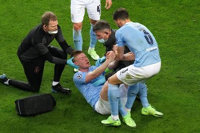 Manchester City : De Bruyne s'en sort avec une double fracture au visage