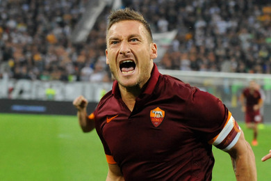 Italie : la Juve et la Roma dj seules au monde, Totti a soif de revanche